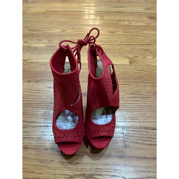 Just Fab Sexy Platform Jesadora Heeled Stiletto Shoes Red color Size 8.5 NEW. No - Picture 5 of 10